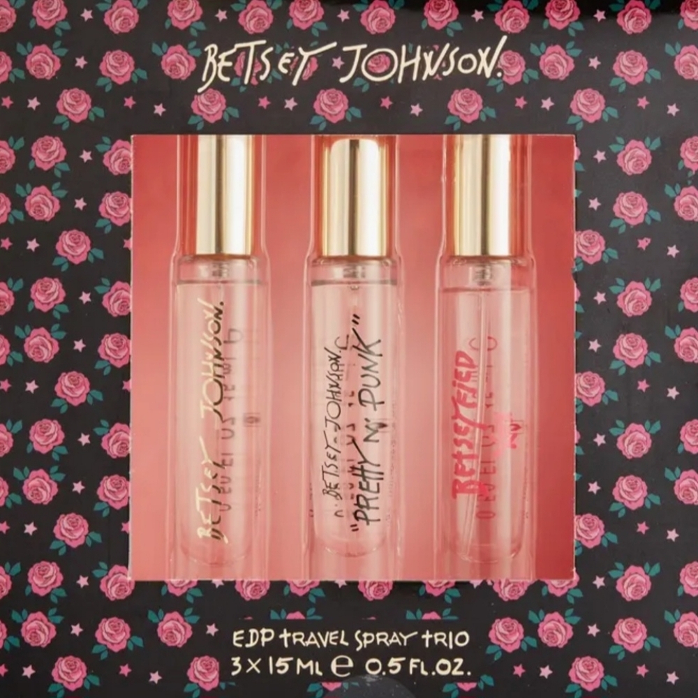 Betsy Johnson Travel Spray Trio 3pc Gift Set New